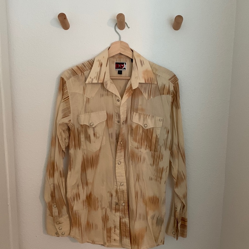 Vintage western shirt with stone buttons
